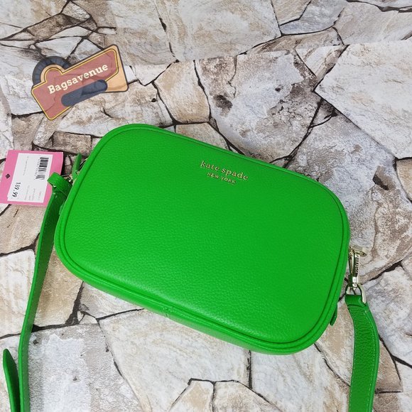 kate spade Handbags - Astrid Oval Crossbody Leather Camera Bag Green Jay Kate Spade